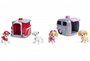 Игровой набор Paw Patrol - Щенячий патруль, 2 щенка в домике (Spin Master, 16660)